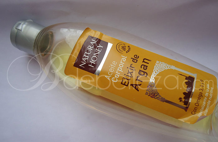 aceite corporal elixir argan natural honey