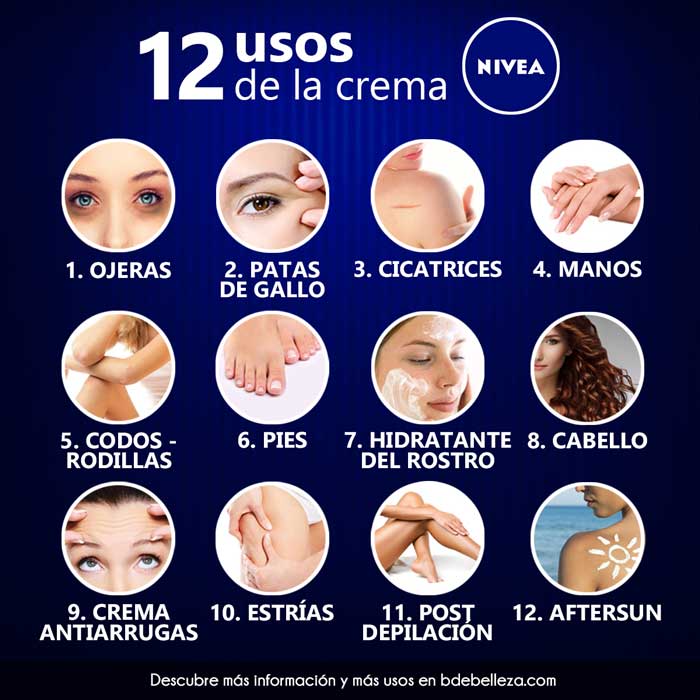 Magistrado viva Náutico 12 Increíbles Usos de la crema Nivea de Lata Azul | BdeBelleza.com