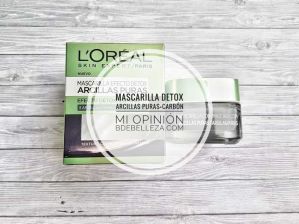 mascarilla loreal arcilla pura carbon